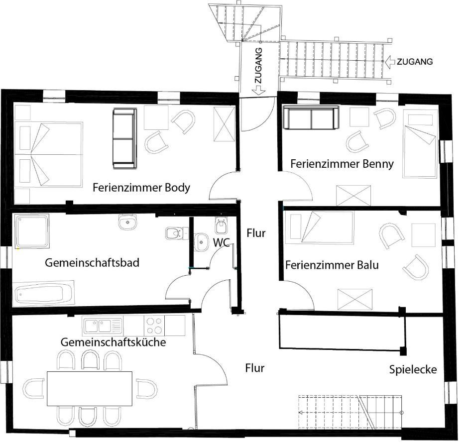 Pferdehof Am Burgsberg, Ferienzimmer, Monteurzimmer Seifhennersdorf المظهر الخارجي الصورة